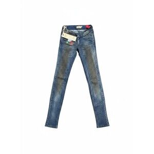Met Women’s Blue Skinny Jeans Size 25 NWT with Classic 5-Pocket Design